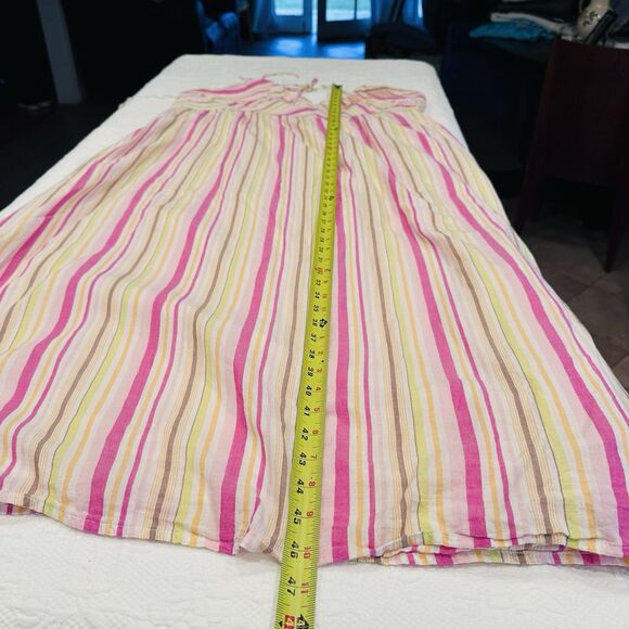 Old Navy Women’s Pink  Striped Tiered Maxi Tank Dress Sundress‎ Size XXL 2XL - Picture 10 of 12